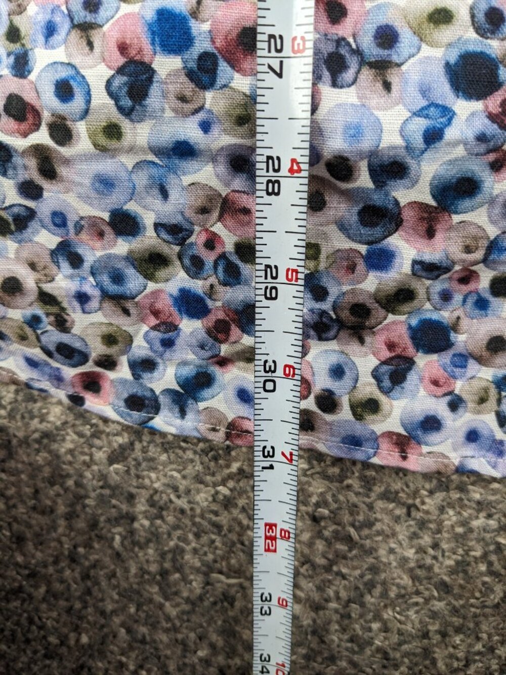 Haupt Shirt Linen Blend Button Up Geometric Short Sleeve Multicolor Mens Large - Picture 7 of 8